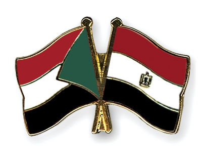 Fahnen Pins Sudan gypten