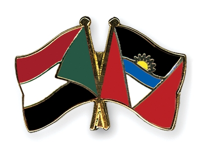 Fahnen Pins Sudan Antigua-und-Barbuda