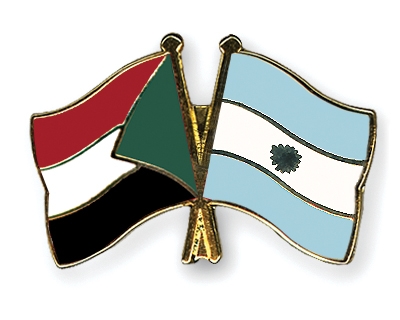 Fahnen Pins Sudan Argentinien