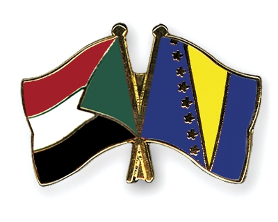 Fahnen Pins Sudan Bosnien-und-Herzegowina
