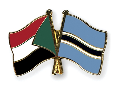 Fahnen Pins Sudan Botsuana