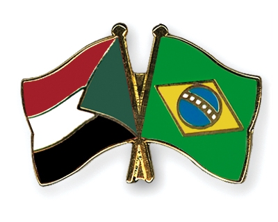 Fahnen Pins Sudan Brasilien