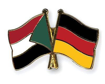 Fahnen Pins Sudan Deutschland