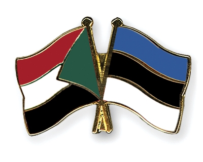 Fahnen Pins Sudan Estland