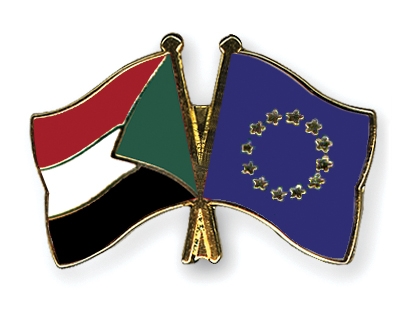 Fahnen Pins Sudan Europa