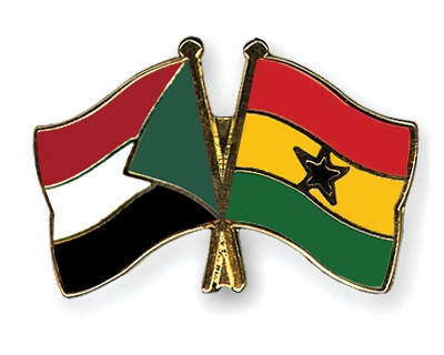 Fahnen Pins Sudan Ghana