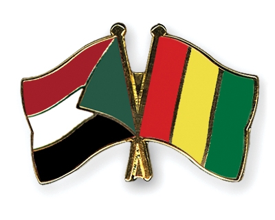Fahnen Pins Sudan Guinea