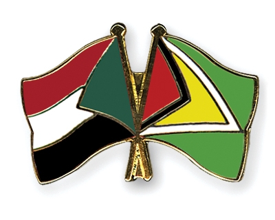 Fahnen Pins Sudan Guyana