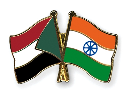 Fahnen Pins Sudan Indien
