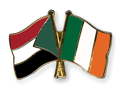 Fahnen Pins Sudan Irland