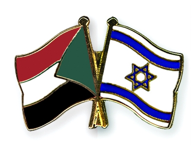 Fahnen Pins Sudan Israel