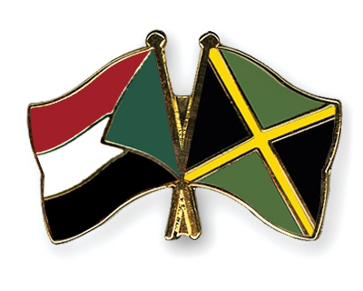 Fahnen Pins Sudan Jamaika