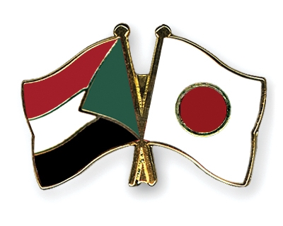 Fahnen Pins Sudan Japan