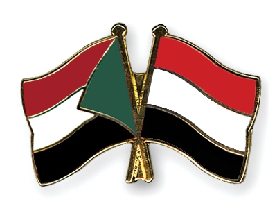 Fahnen Pins Sudan Jemen