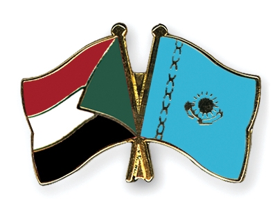Fahnen Pins Sudan Kasachstan