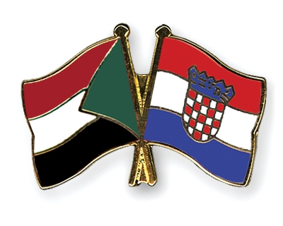Fahnen Pins Sudan Kroatien