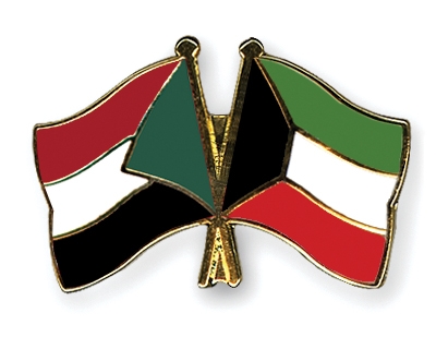 Fahnen Pins Sudan Kuwait