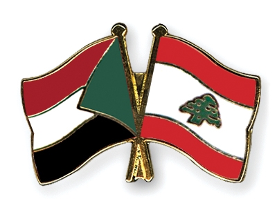Fahnen Pins Sudan Libanon