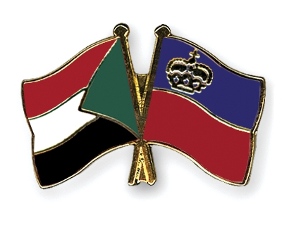Fahnen Pins Sudan Liechtenstein