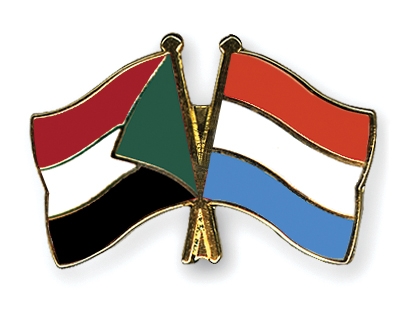 Fahnen Pins Sudan Luxemburg