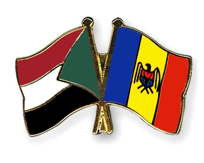 Fahnen Pins Sudan Moldau