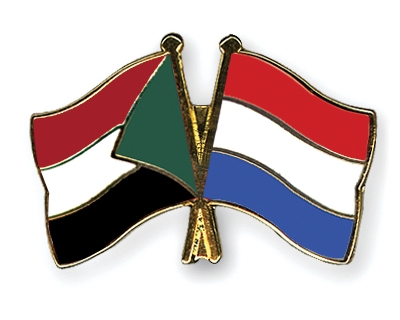 Fahnen Pins Sudan Niederlande