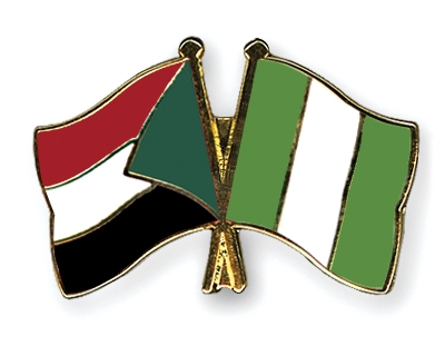 Fahnen Pins Sudan Nigeria