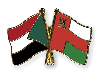 Fahnen Pins Sudan Oman