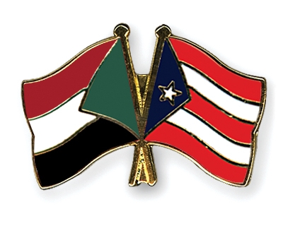 Fahnen Pins Sudan Puerto-Rico