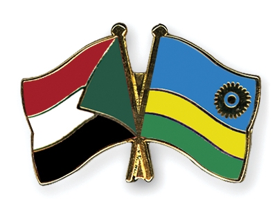 Fahnen Pins Sudan Ruanda