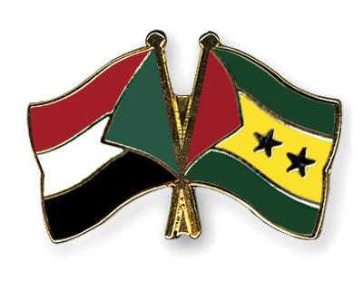 Fahnen Pins Sudan Sao-Tome-und-Principe