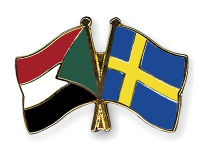 Fahnen Pins Sudan Schweden