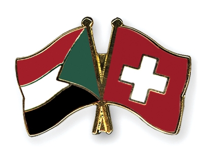 Fahnen Pins Sudan Schweiz