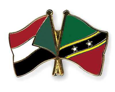 Fahnen Pins Sudan St-Kitts-und-Nevis
