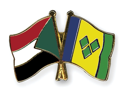 Fahnen Pins Sudan St-Vincent-und-die-Grenadinen