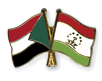 Fahnen Pins Sudan Tadschikistan