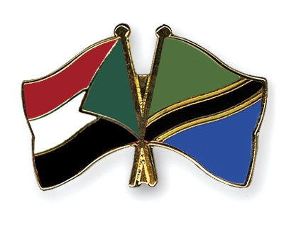 Fahnen Pins Sudan Tansania