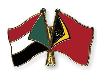 Fahnen Pins Sudan Timor-Leste