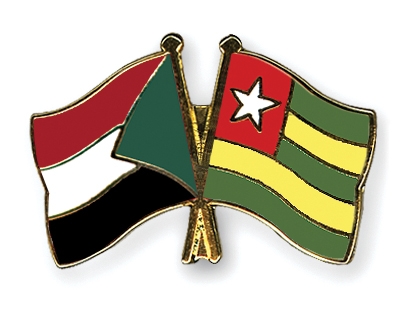 Fahnen Pins Sudan Togo
