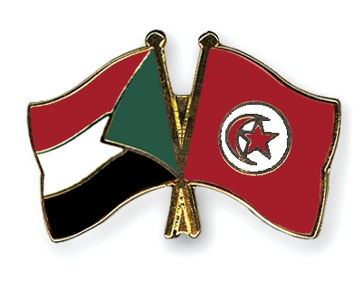 Fahnen Pins Sudan Tunesien