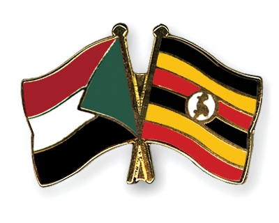 Fahnen Pins Sudan Uganda