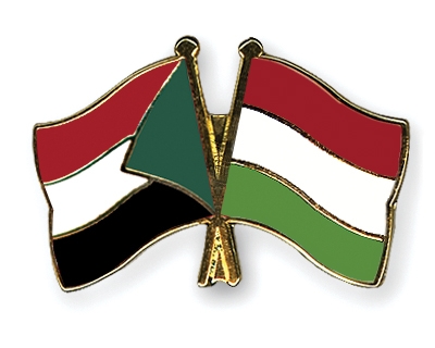 Fahnen Pins Sudan Ungarn