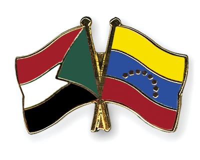Fahnen Pins Sudan Venezuela