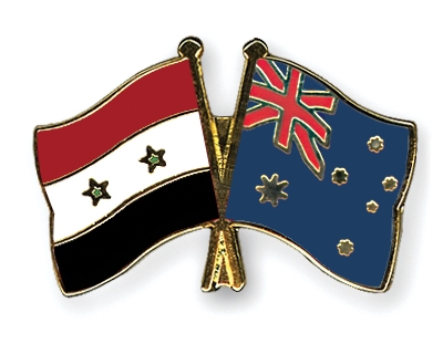 Fahnen Pins Syrien Australien