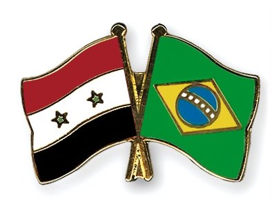 Fahnen Pins Syrien Brasilien