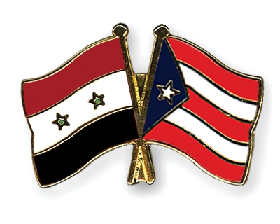 Fahnen Pins Syrien Puerto-Rico
