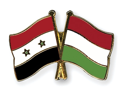 Fahnen Pins Syrien Ungarn