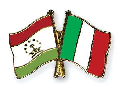 Fahnen Pins Tadschikistan Italien