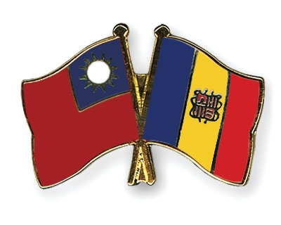 Fahnen Pins Taiwan Andorra