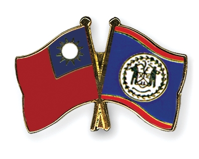 Fahnen Pins Taiwan Belize